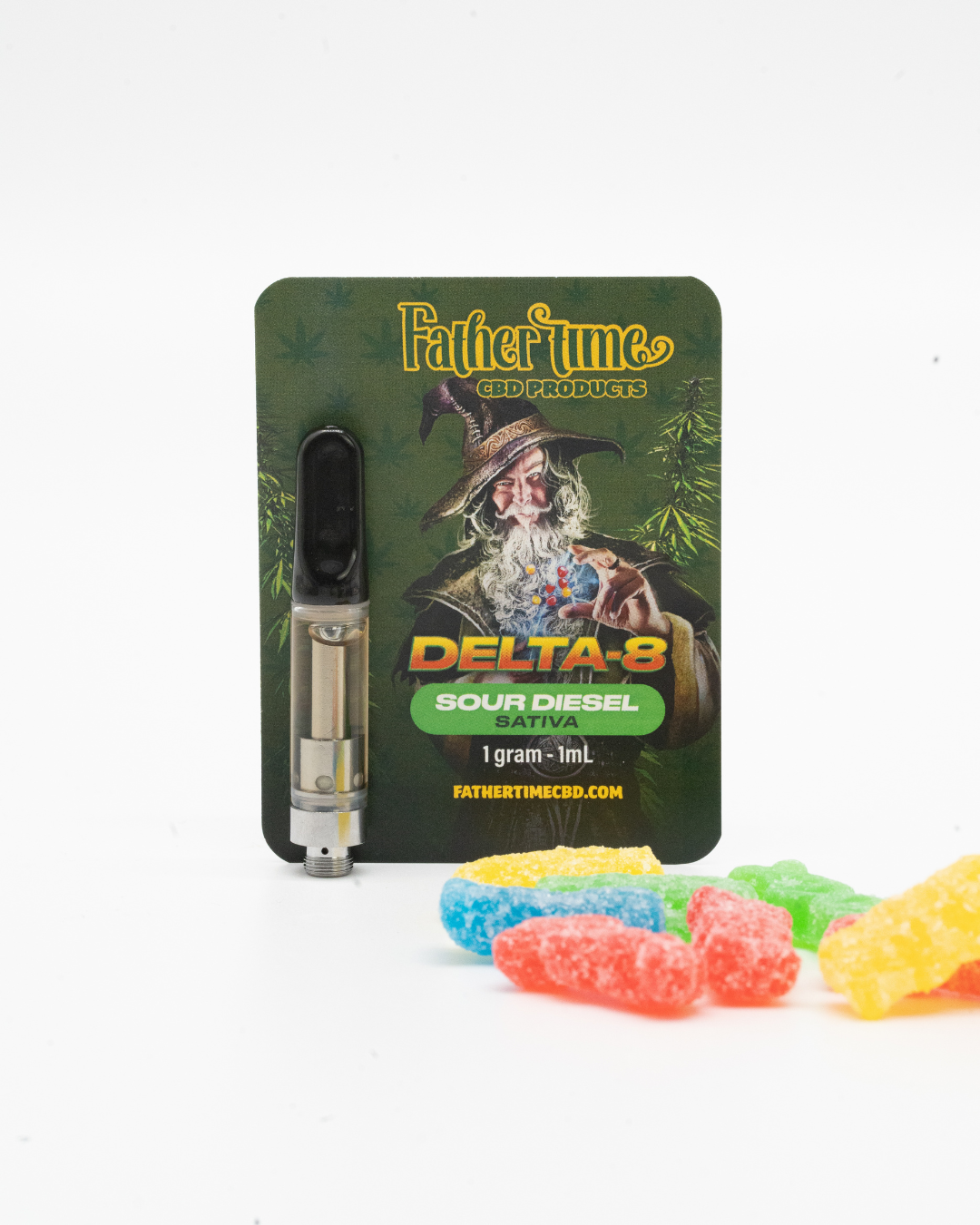 1g Delta-8 Vape Cartridge - Sour Diesel - Sativa